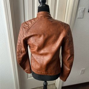 Motorcycle-type short jacket, H&M brand brown size XS